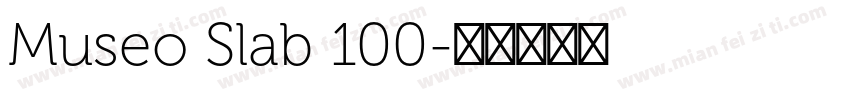 Museo Slab 100字体转换